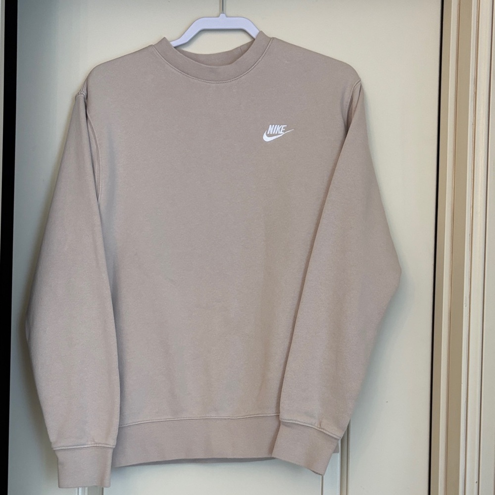 Nike Men's Beige Crewneck Sweater
